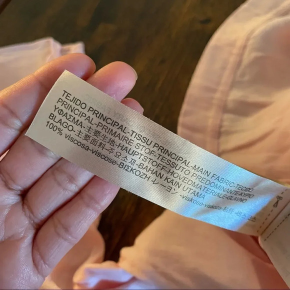 massimo dutti pink bell sleeve blouse - Picture 9 of 11